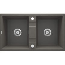 Zlewozmywak granitowy 2-komorowy ZQE_T203 5908212088685