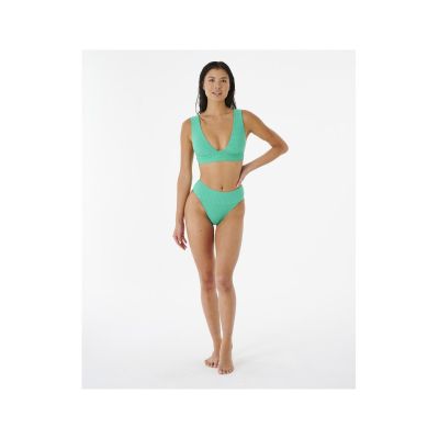 3. Biustonosz kąpielowy RIP CURL Premium Surf Deep V zielony