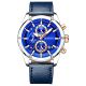 12. Zegarek Męski Giewont Chronograph Sapphire Srebrno Niebieski GW8810-A2