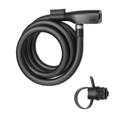 Zapięcie AXA linka RESOLUTE 1,5x180 czarne klucz