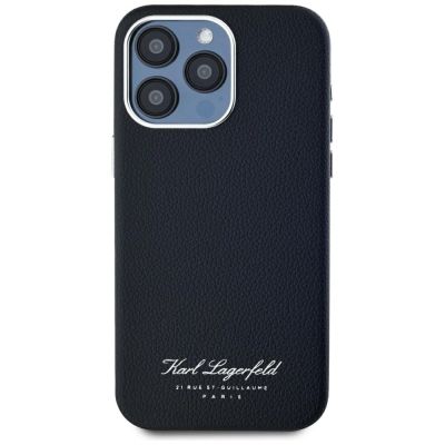 3. Etui Karl Lagerfeld hotel RSG na iPhone 15 Pro - czarne