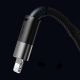 14. Kabel 3w1 USB - micro USB / Lightning / USB C 3.5A 1.2m Baseus StarSpeed - czarny