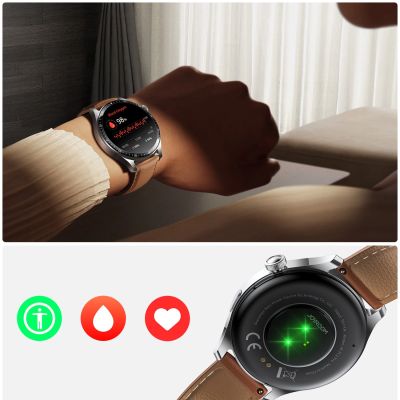 14. Smartwatch Joyroom Classic Series JR-FC2 Pro z funkcją odbierania połączeń - srebrny