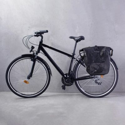 8. Wozinsky wodoodporna torba rowerowa sakwa na bagażnik 25l czarny (WBB24BK)