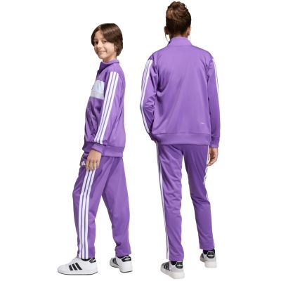 3. Dres dla dzieci adidas Seasonal Essentials Tiberio 3-Stripes fioletowy KC2125