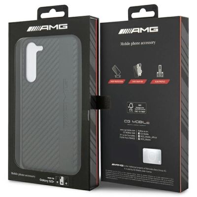 8. Etui AMG Carbon Stripe&Embossed na Samsung Galaxy S23+ - czarne