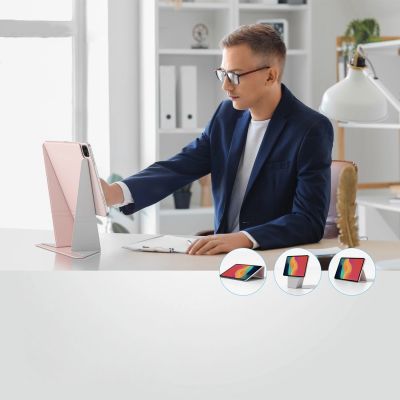 7. Etui AMAZINGTHING Matte Pro Mag Folio z podstawką na iPad Air 11" M3/M4 (2025/2026) - różowe