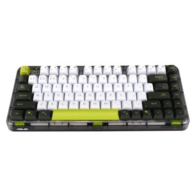 4. Klawiatura ASUS KD201 Jelly75 Wireless/Bluetooth Keyboard  Volt Green