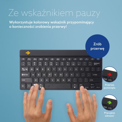 19. Klawiatura R-Go Compact Break - tastatur - multie