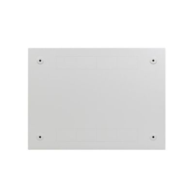 8. Szafa instalacyjna Lanberg rack wisząca 19" 4U+3U 540x200 niskoprofilowa szara (złożona)