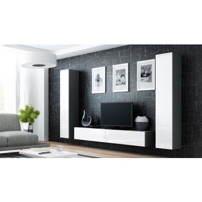 4. Witryna VIGO pełna'180' 180/40/30 szary/biały poł