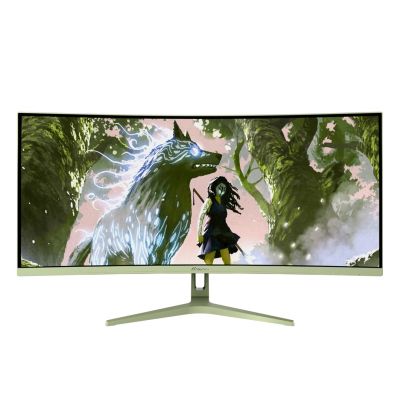 2. Arozzi Nova 34” Curved monitor komputerowy 86,4 cm (34") 3440 x 1440 px 4K Ultra HD LED Zielony