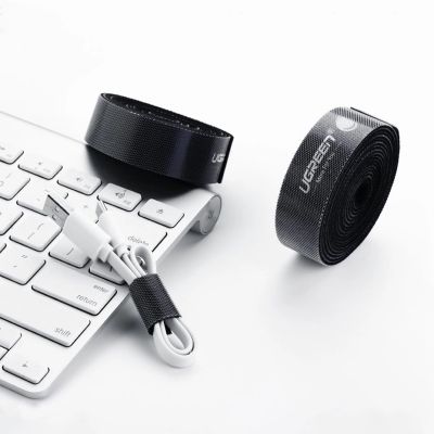 4. Ugreen taśma rzepowa rzep organizer kabli 5m czarny (40356)