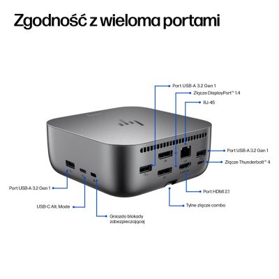 2. Stacja dokująca HP Thunderbolt 4 100W G6 Dock