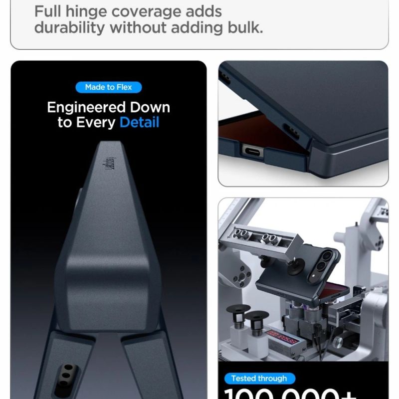 8. Etui Spigen Tough Armor T MagSafe na iPhone Duo - granatowe