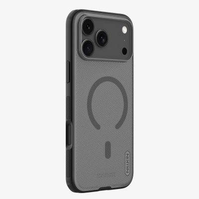 5. Etui Nillkin Super Frosted Shield Pro Magnetic kompatybilne z MagSafe na iPhone 17 Pro Max - półprzezroczysto-czarne
