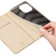 8. Dux Ducis Skin Pro etui do Xiaomi Redmi 11A / Poco C55 / Redmi 12C pokrowiec z klapką portfel na kartę podstawka złote
