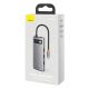5. Baseus Metal Gleam 5w1 wielofunkcyjny HUB USB Typ C - USB Typ C Power Delivery 100 W / HDMI 4K 30 Hz / 3x USB 3.2 Gen 1 Szary (CAHUB-CX0G)