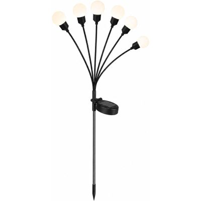 3. LAMPA SOLARNA TAŃCZĄCE NA WIETRZE KULECZKI BIAŁE 6 LED 75CM XXL
