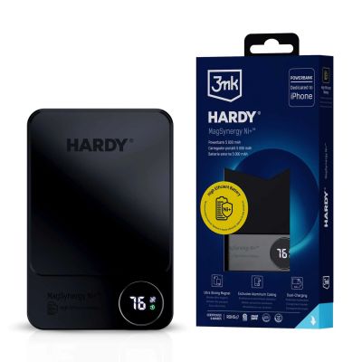 15. Powerbank 3mk HARDY MagSynergy Ni+ 5,000mAh 22.5W USB 1C1L - czarny
