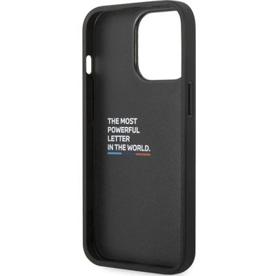 7. Etui BMW Leather Carbon na iPhone 13 Pro Max - czarne