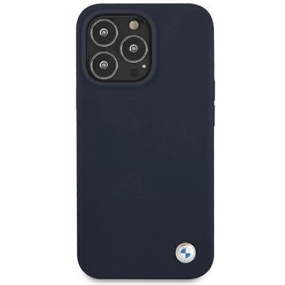 3. Etui BMW Silicone Signature na iPhone 13 / 13 Pro - granatowe