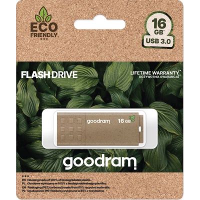 2. GOODRAM FLASHDRIVE 16GB UME3 ECO FRIENDLY USB 3.0 GOODRAM RETAIL