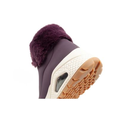 7. Skechers Uno Rugged buty sportowe damskie botki ocieplane zimowe fioletowe