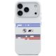 3. Etui BMW M Silicon Horizontal Line MagSafe na iPhone 17 Pro- białe