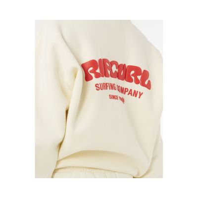 5. Bluza damska RIP CURL Surf Puff Heritage Hood beżowa