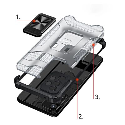 6. Crystal Ring Case pancerne hybrydowe etui pokrowiec + magnetyczny uchwyt Samsung Galaxy A72 4G zielony