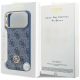 8. Etui Guess 4G Strass Logo MagSafe na iPhone 18 Pro Max / 17 Pro Max - niebieskie