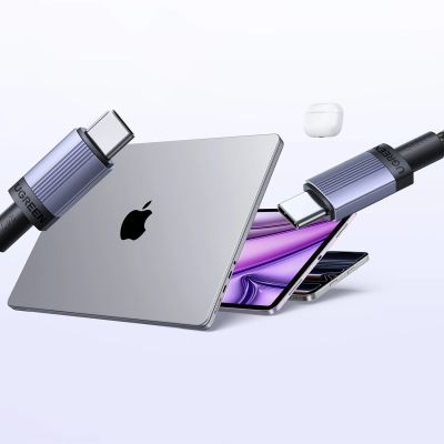 6. Kabel Ugreen USB-C do USB-C PD 240W 0,5m - czarny