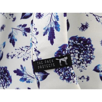 5. PLECAK THE SOCIETY PACK XCLASSIC BACKPACK 181CPR702-72 OFF WHITE BLUE FLOWER ALLOVER