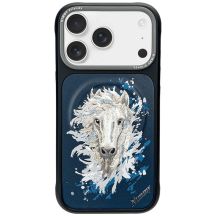 Etui Nimmy Koń MagSafe na iPhone 18 Pro / 17 Pro - granatowe