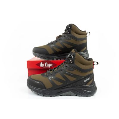 10. Lee Cooper buty męskie zimowe trekkingowe ocieplane wodoodporne zielone