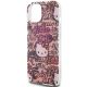 6. Etui Hello Kitty IML Tags Graffiti na iPhone 15 - różowe
