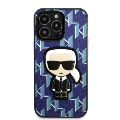 3. Etui Karl Lagerfeld Monogram Ikonik Patch na iPhone 13 Pro Max - niebieskie