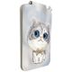 6. Portfel Magnetyczny Nimmy New Big-Eye Cute Pets 2.0 Cat ze stojakiem na telefon - szary