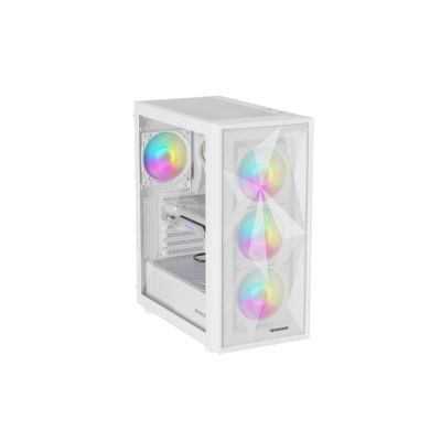 7. OBUDOWA GENESIS DIAXID 605 ARGB MIDI TOWER Z OKNEM USB-C BIAŁA
