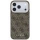 3. Etui Guess 4G & Big Resin Logo na iPhone 17 Pro / 18 Pro - brązowe