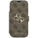 3. Etui Guess Book 4G Metal Logo na iPhone 18 Pro / 17 Pro - brązowe