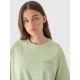 5. T-shirt oversize z nadrukiem damski 4F 4FRAW24TTSHF2583-43S