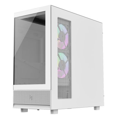 12. GameMax NEX C51 WH zabezpieczenia & uchwyty komputerów Biały