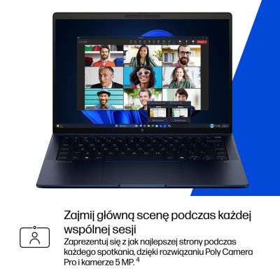 29. HP EliteBook X G1i 14 inch Notebook Next Gen AI PC Copilot+ PC Intel Core Ultra 7 258V Laptop 35,6 cm (14") 2K 32 GB LPDDR5x-SDRAM 1 TB SSD Wi-Fi 7 (802.11be) Windows 11 Pro Niebieski