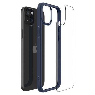 12. Etui Spigen Ultra Hybrid na iPhone 15 Plus - ciemnoniebieskie