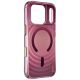 3. Etui UNIQ Coehl Vela Magnetic Charging na iPhone 18 Pro / 17 Pro - bordowe