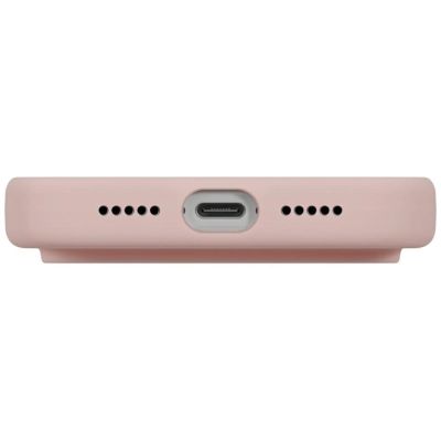 5. Etui UNIQ Lino na iPhone 17 Pro Magclick Charging - różowe