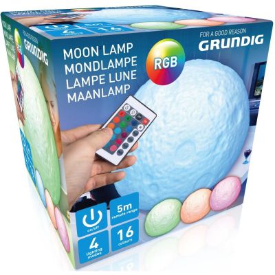 2. LAMPKA DEKORACYJNA KSIĘŻYC ŚR 11,5CM RGB