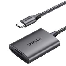 Ugreen  Czytnik kart SD/TF Ugreen CM401 USB C 5Gb/s - szary